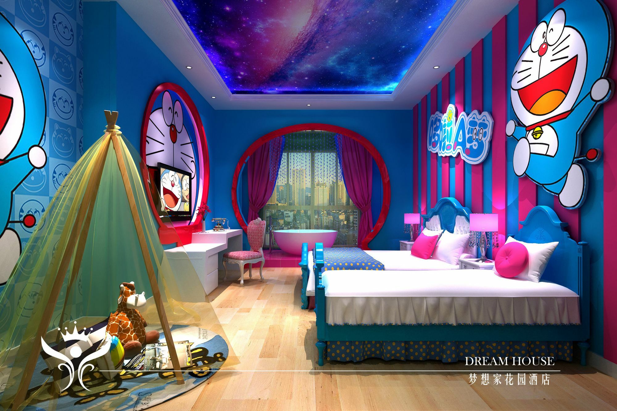 Dreamhouse Theme Hotel Şanghay Dış mekan fotoğraf